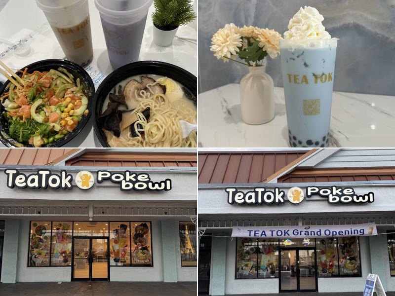 Tea tok & poke bowl business photo